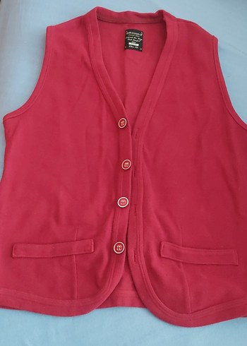 Düğmeli Kolsuz Slim Fit Yelek