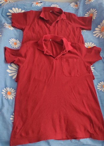 Diğer Bordo Kısa Kollu Kız Polo Tişört 2 adet