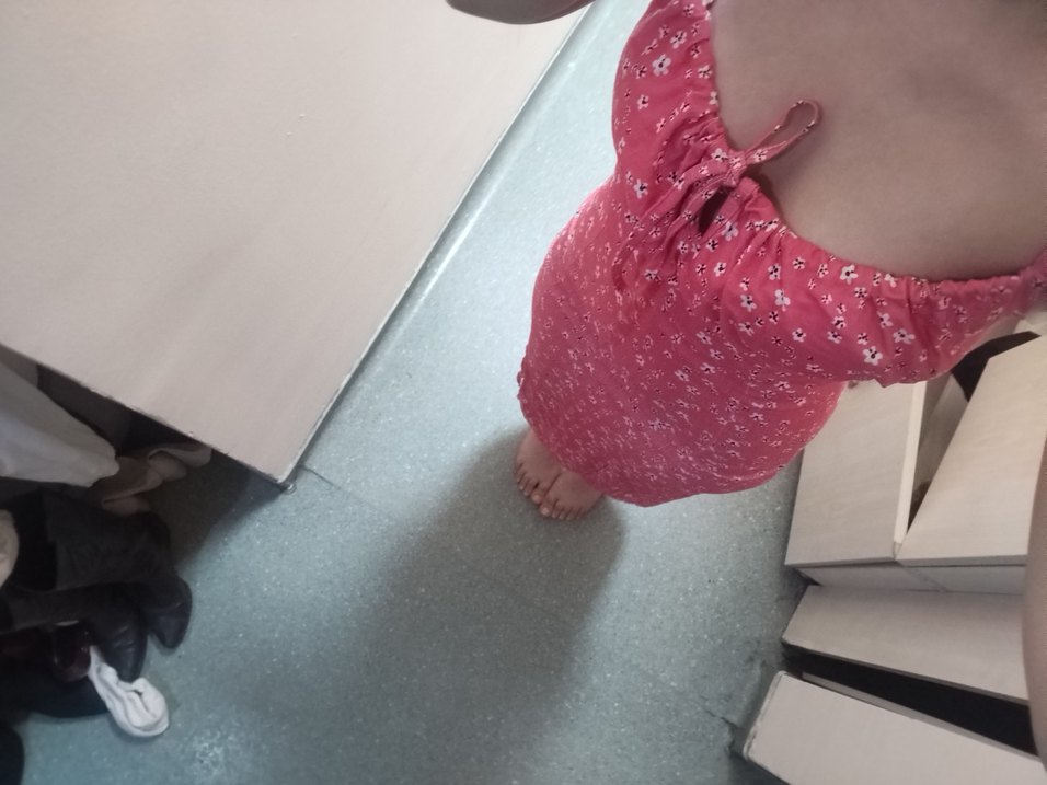 Pembe Halter Yaka Midi Bohem Elbise - Görsel 3