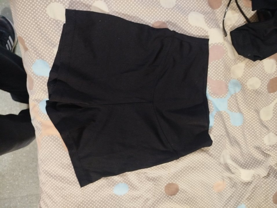 Siyah Yüksek Bel Mini Spor Şort - Görsel 2