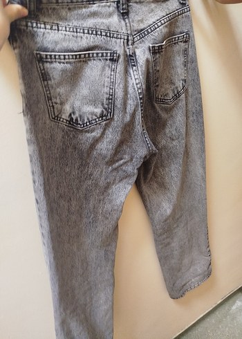 Gri Rahat Kesim palazı Kadın Jean - Görsel 2