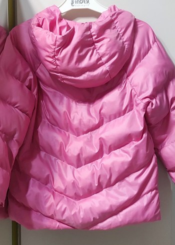 Kız Çocuk Pembe Fermuarlı Mont - Görsel 2
