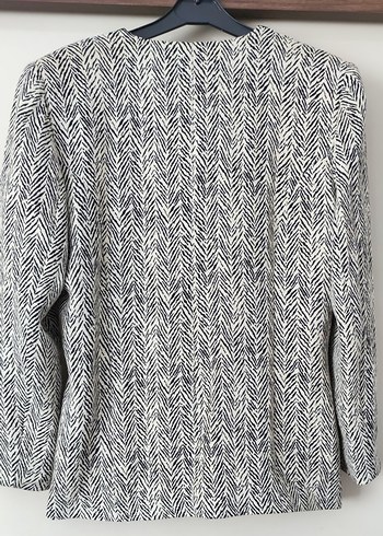 Desenli Düğmeli Kadın Blazer Ceket - Görsel 3