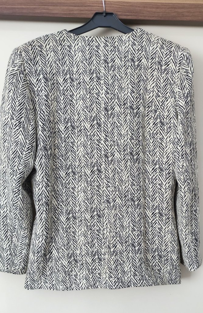 Desenli Düğmeli Kadın Blazer Ceket - Görsel 3