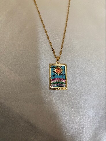 Beden çeşitli Renk The sun tarot kolye