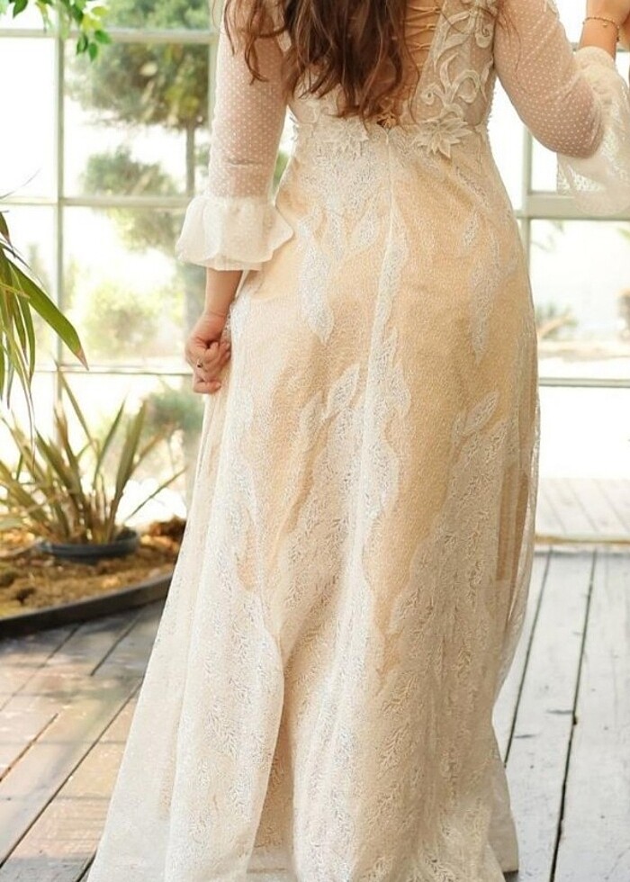 Vintage gelinlik - Görsel 5