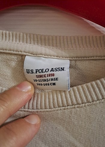 10 Yaş Beden çeşitli Renk U.S. Polo Assn. Nakışlı ve Boncuklu Kız Tişörtü