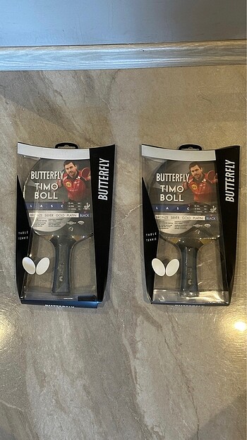 2 Adet Butterfly Timo Boll Black M.Tenisi Raket
