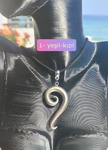 Beden Spiral kolyeler - kuyruklu