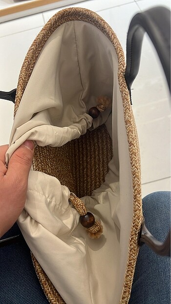  Beden kahverengi Renk Miu Miu Straw bag