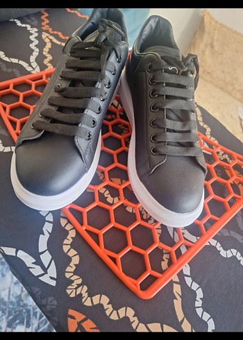 siyah Bağcıklı Erkek Spor Ayakkabı - Görsel 2