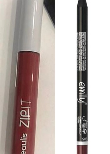 Emily 205 ve beaulis 305 Bordo Dudak Kalemi