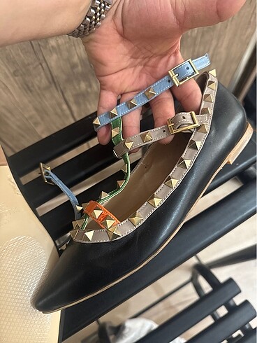 36 Beden siyah Renk Valentino babet