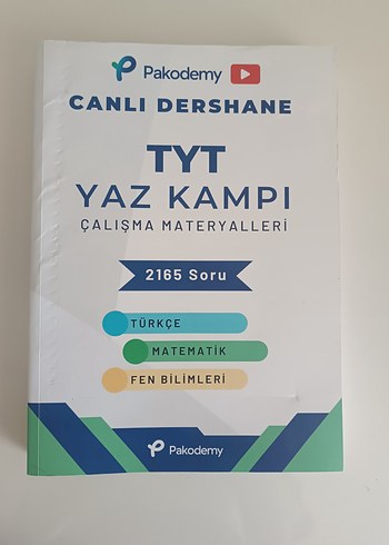 Pakodemy TYT Yaz Kampı Çalışma Materyalleri