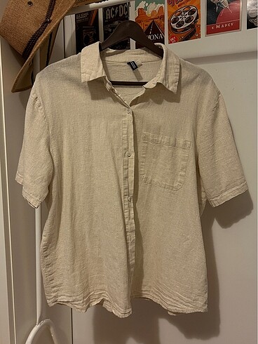 H&M keten gömlek