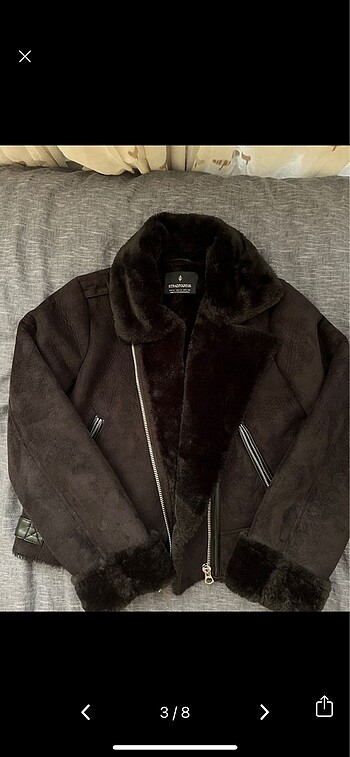 s Beden stradivarius crop biker ceket