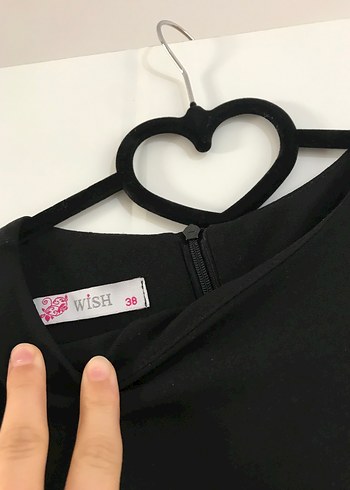 Zara Siyah Uzun Kol Transparan Detaylı Elbise
