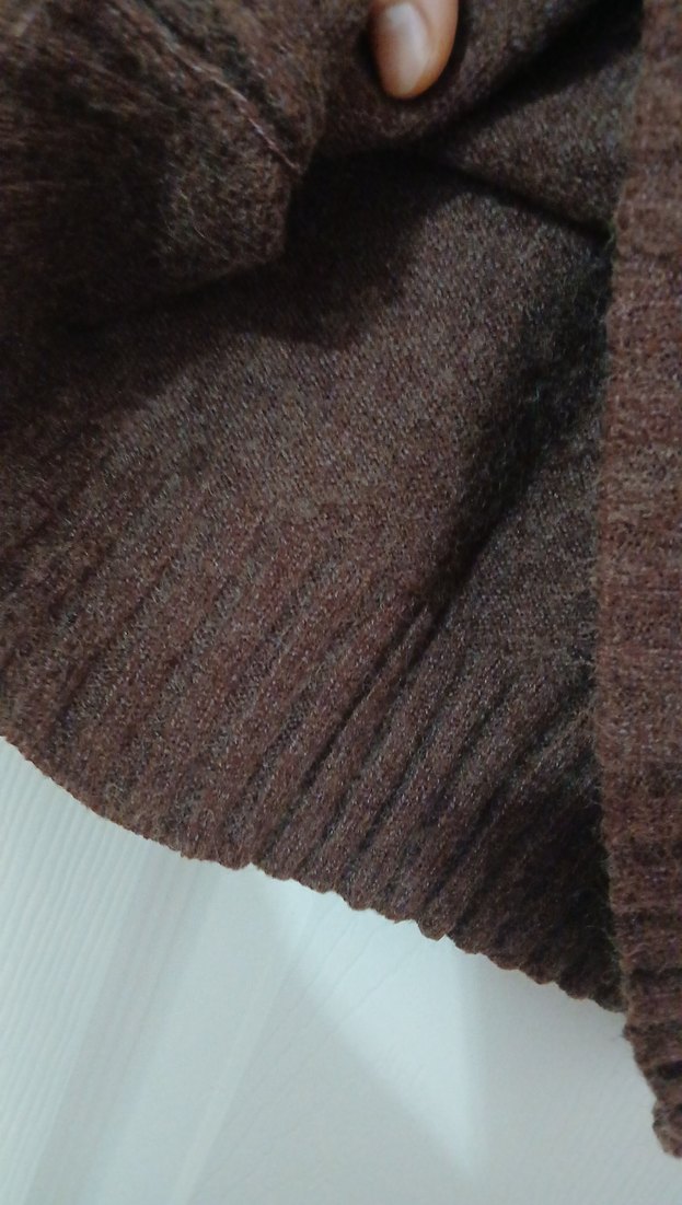 Kahverengi Kadın Triko Kazak Uzun Kollu - Görsel 4