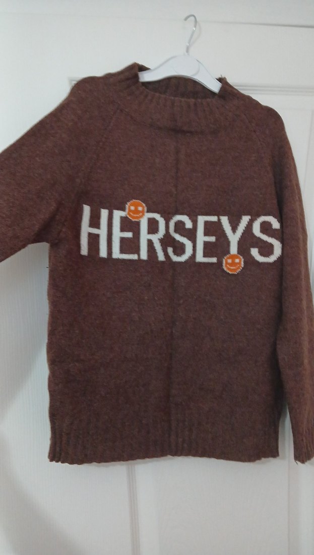 Kahverengi Kadın Triko Kazak Uzun Kollu - Görsel 2