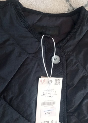 zara mont ceket kaban Düğmeli Siyah Kadın Ceket - Görsel 4