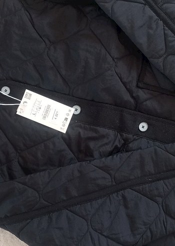 zara mont ceket kaban Düğmeli Siyah Kadın Ceket - Görsel 3