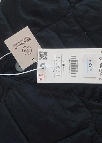 zara mont ceket Siyah Kadın Street Wear Velcro Kemer - Görsel 5