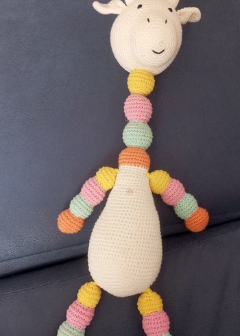 amigurumi zürafa renkli Örgü Zürafa Peluş Oyuncak
