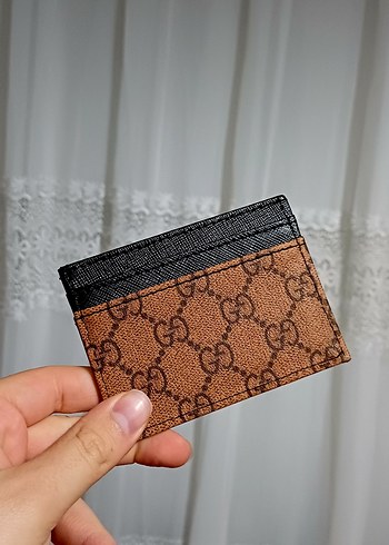 Kahverengi Deri Kartlık Gucci Tipi - Görsel 3