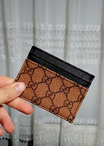 Kahverengi Deri Kartlık Gucci Tipi - Görsel 2