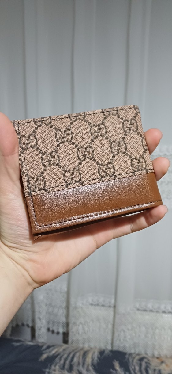 Kahverengi Desenli Gucci Erkek Cüzdan - Görsel 2