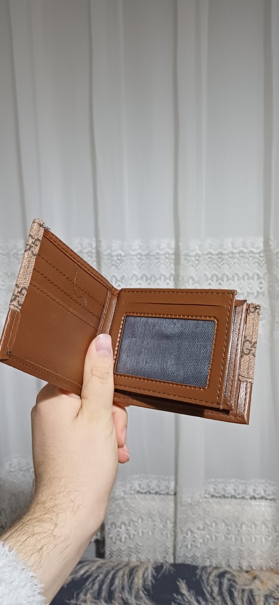 Kahverengi Desenli Gucci Erkek Cüzdan - Görsel 5
