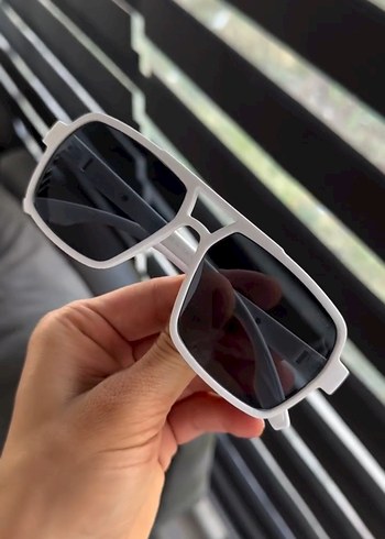 Beyaz Prada Güneş Gözlüğü UV 400 - Görsel 2