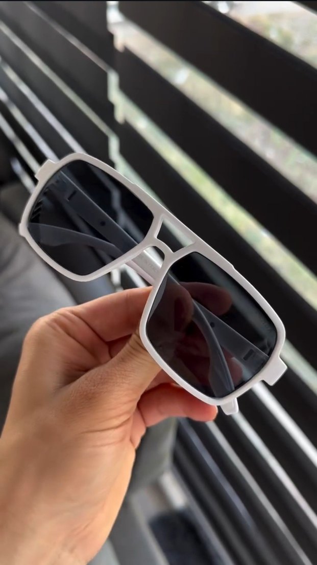 Beyaz Prada Güneş Gözlüğü UV 400 - Görsel 2