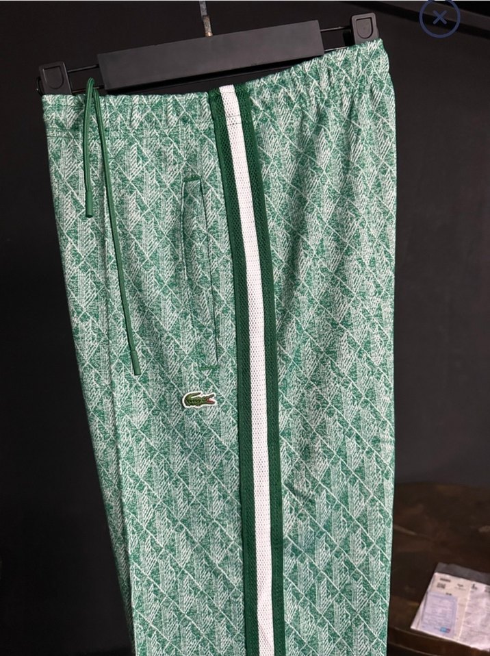 Lacoste Timsah Yeni Monogram Yeşil Boru Paça Tek Alt - Görsel 2
