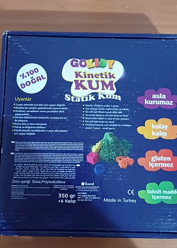 Gokidy Statik Oyun Kumu 350 gr + 6 Kalıp - Görsel 2