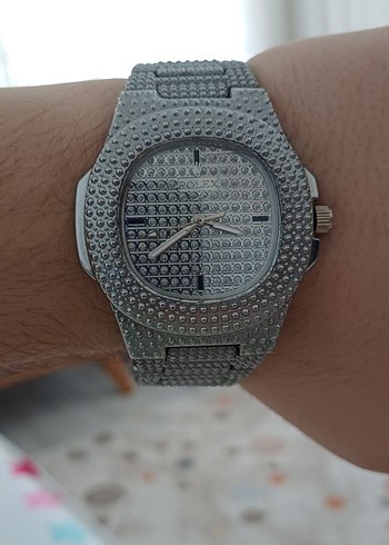Gri Chain Stili Erkek Saat Rolex - Görsel 2