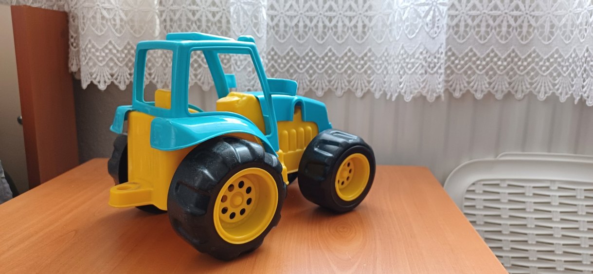 Renkli Mavi Oyuncak Traktör - Görsel 2