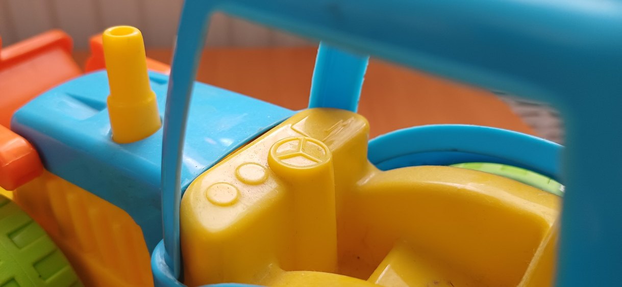 Renkli Mavi Oyuncak Traktör - Görsel 5