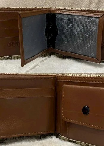Kahverengi Gucci Baskılı Erkek Cüzdan - Görsel 2