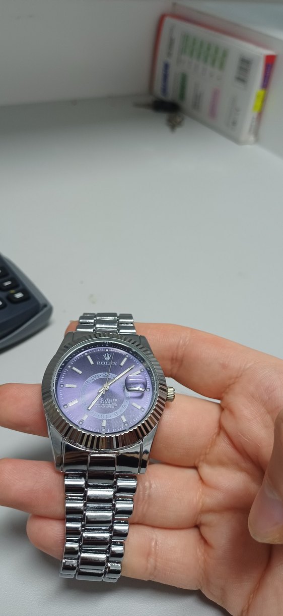 Rolex Erkek Mor Kadran Skydweller Saat - Görsel 5