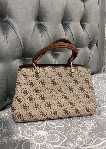 Kahverengi Baskılı Modern Klasik Kadın Çanta