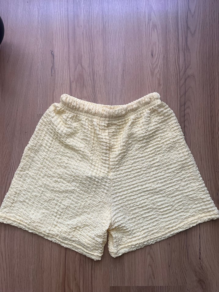 Kadın Sarı  Mini Şort - Görsel 2