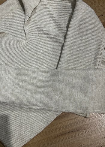 Krem Kadın Triko Kazak - Görsel 3