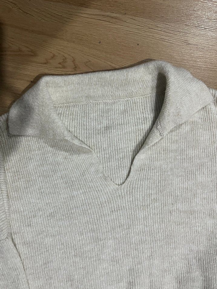 Krem Kadın Triko Kazak - Görsel 2