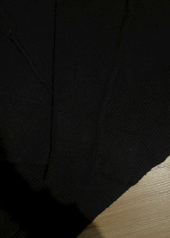 Fermuarlı Siyah Kadın Yumuşak Triko - Görsel 3
