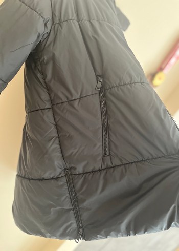 Siyah  Fermuarlı Kadın Kışlık Ceket - Görsel 5