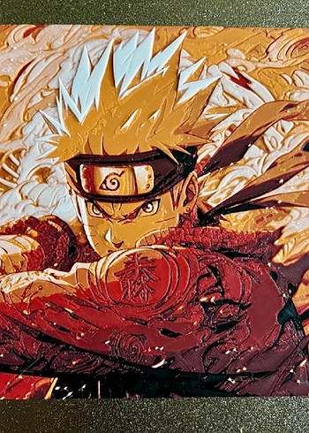 Naruto Uzumaki Anime Figürü minyatür tablo