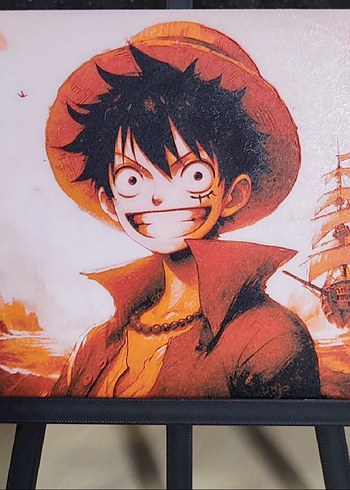 Monkey D. Luffy (one piece ) anime figur mini tablo
