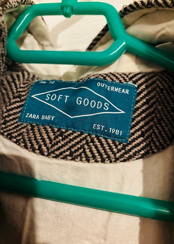 ZARA Düğmeli Kahverengi Erkek Çocuk Yün Kaban - Görsel 2