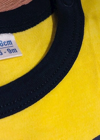 FENERBAHÇE Biker Tarzı Sarı Bebek Body - Görsel 2